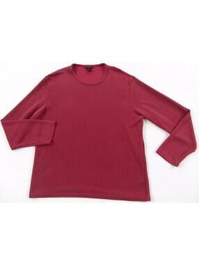 Express Men's Crew Neck Lightweight Burgundy Sweater L Vintage